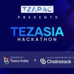 an announcement of tezasia hackathon event