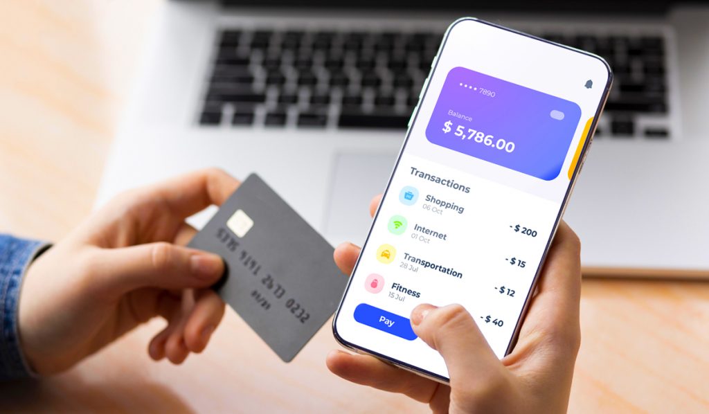 a man making p2p payments on mobile