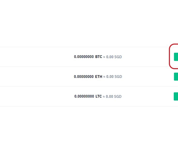 4. Select the currency you want from the receiving end and click 'Receive'. The interface may vary for different exchanges