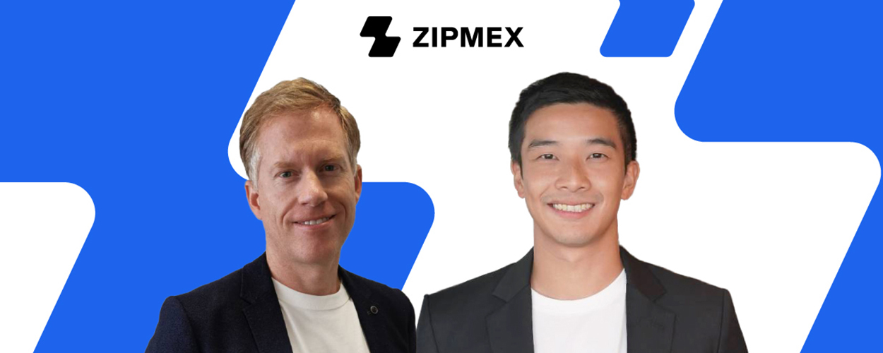 zipmex new COO and CFO standing side by side