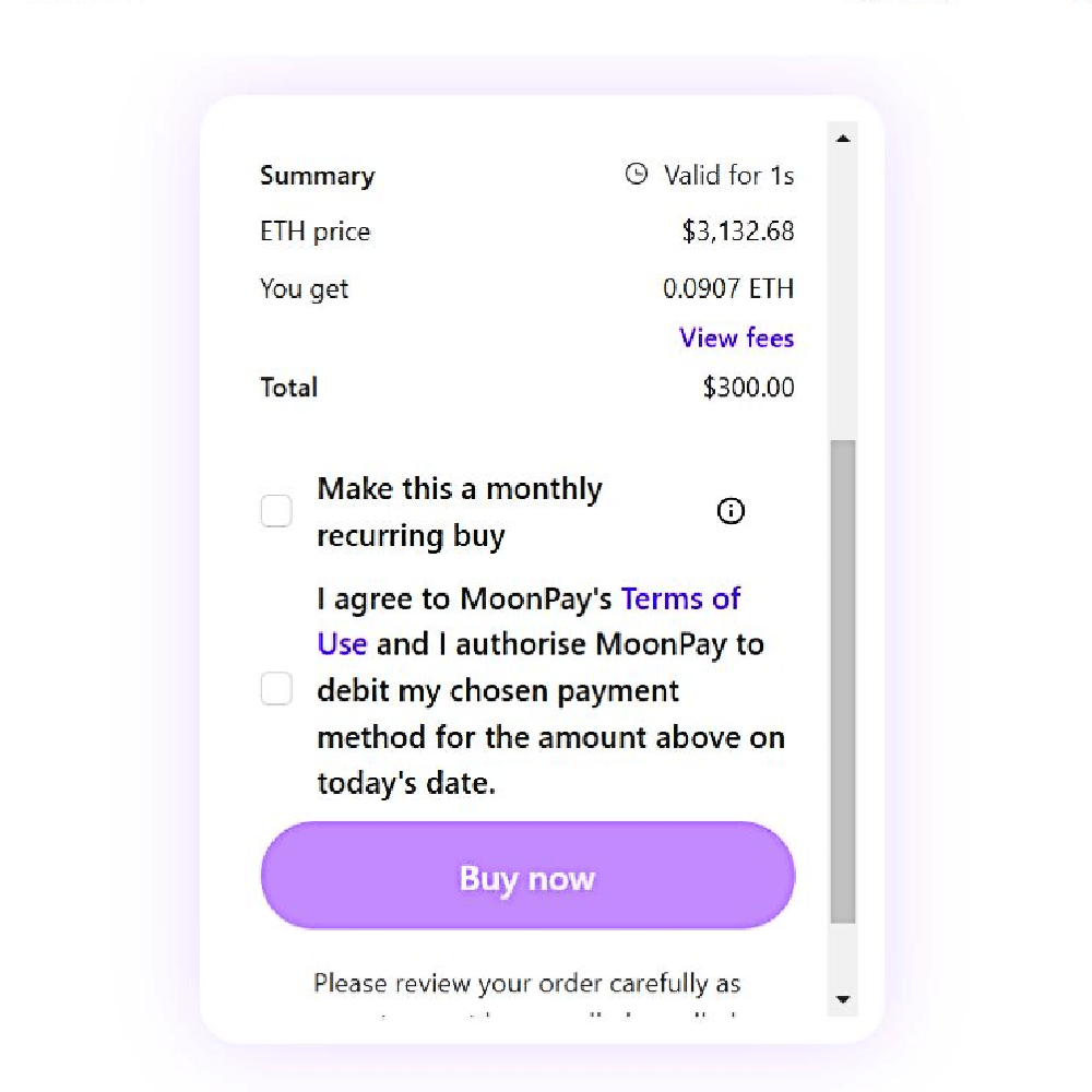 Step #9: Click the ‘Buy Now’ button to complete the purchase.