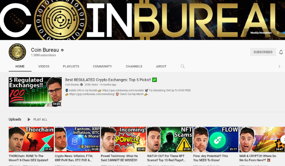coin bureau top crypto channels to follow on youtube