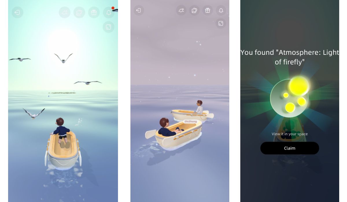 Seeting sail with one's avatar on the Bondee social media app