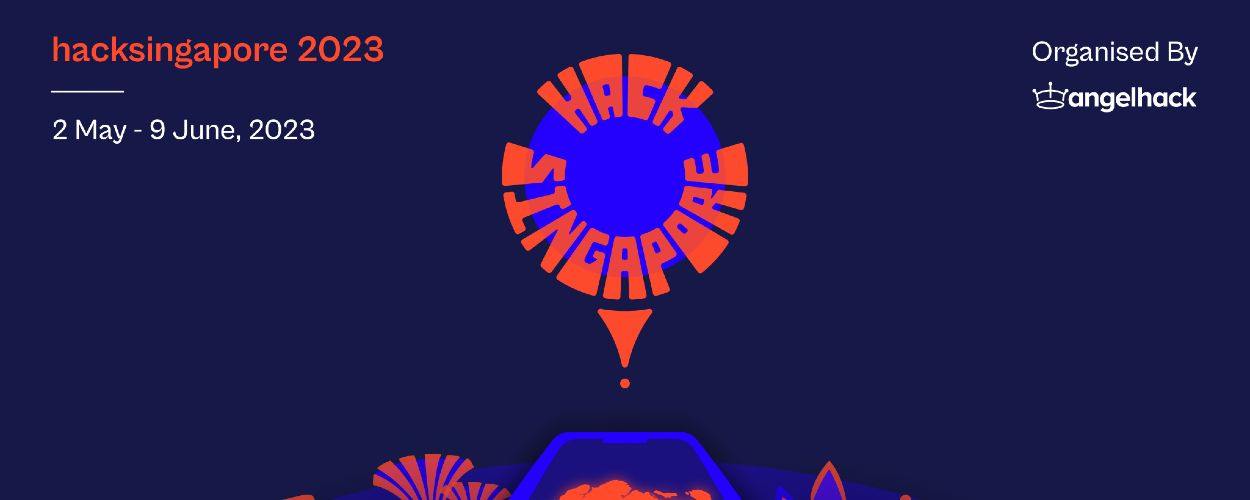 The cover image of hacksingapore, an event of Angelhack that plans to bring together tech professionals to solve problems
