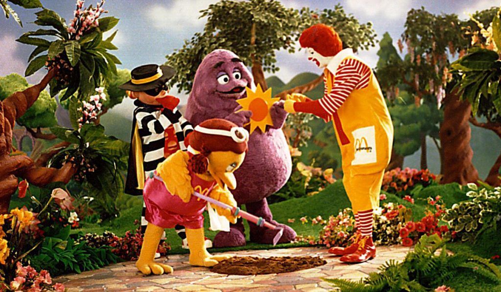 An image of the McDonaldLand mascots in a single photo